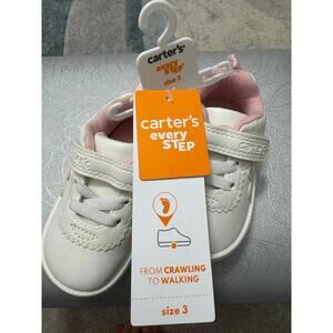 Carter's Baby Floral Sparkle Every Step Shoe Sneaker SZ 3M NWT